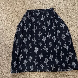 Car Seat/Nursing Cover Black Cactus Print